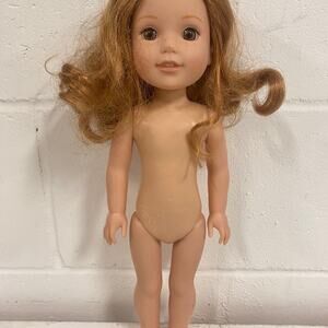 American Girl doll Wellie Wisher Willa 14.5in Red Hair Hazel Eyes 1 NEEDS TLC